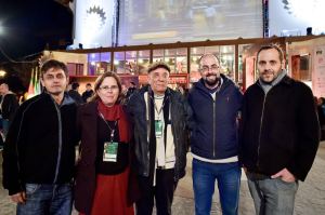 Da esquerda para direita: Ricardo Dahen, Jaquelinie Chala, Helio Nascimento, Marcelo Müller e Diego Lerer (Foto: Cleiton Thiele)