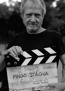 Jean-Claude Bernardet no set de Pingo d'água